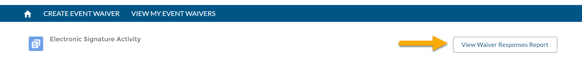 Select the View Waiver Responses Report button located at the top of the page.